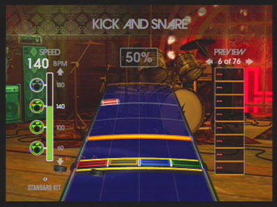 The drum trainer mode in RB.