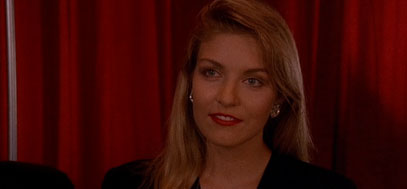 Laura Palmer visits Cooper in the red room.